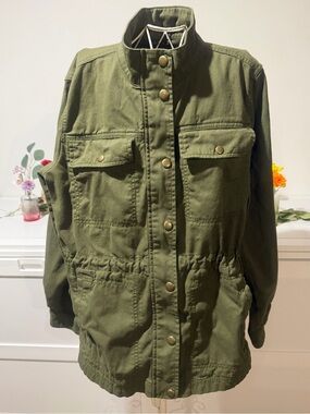 GAP Military-Inspired Olive Utility Jacket